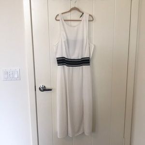 Trouvé White & Black Midi Dress